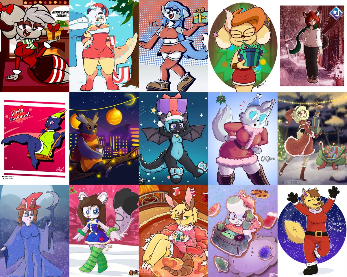 Another year, another Secret Santa from our Discord Server!🎄🎁  

As we do every year since 2021, we organized a Secret Santa with the amazing artists of our Discord Server, Los Mercenarios!