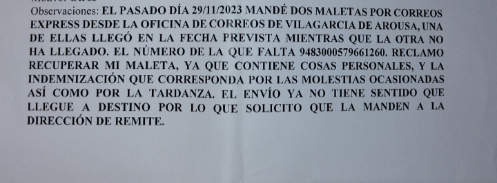 1 mes después de perder la maleta seguimos esperando una solución pero <a href="/CorreosAtiende/">CorreosAtiende</a>  NO ATIENDE