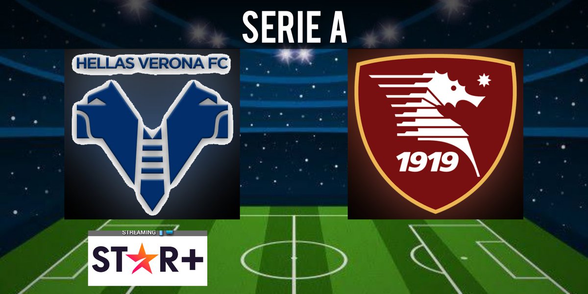 #SerieA - #SERIEAxESPN Hellas Verona 🆚 Salernitana 🕚 11:00 hrs 📱 🖥 @StarPlusLA 🎙 @alecalumite 🎙 @CalcioDePalma