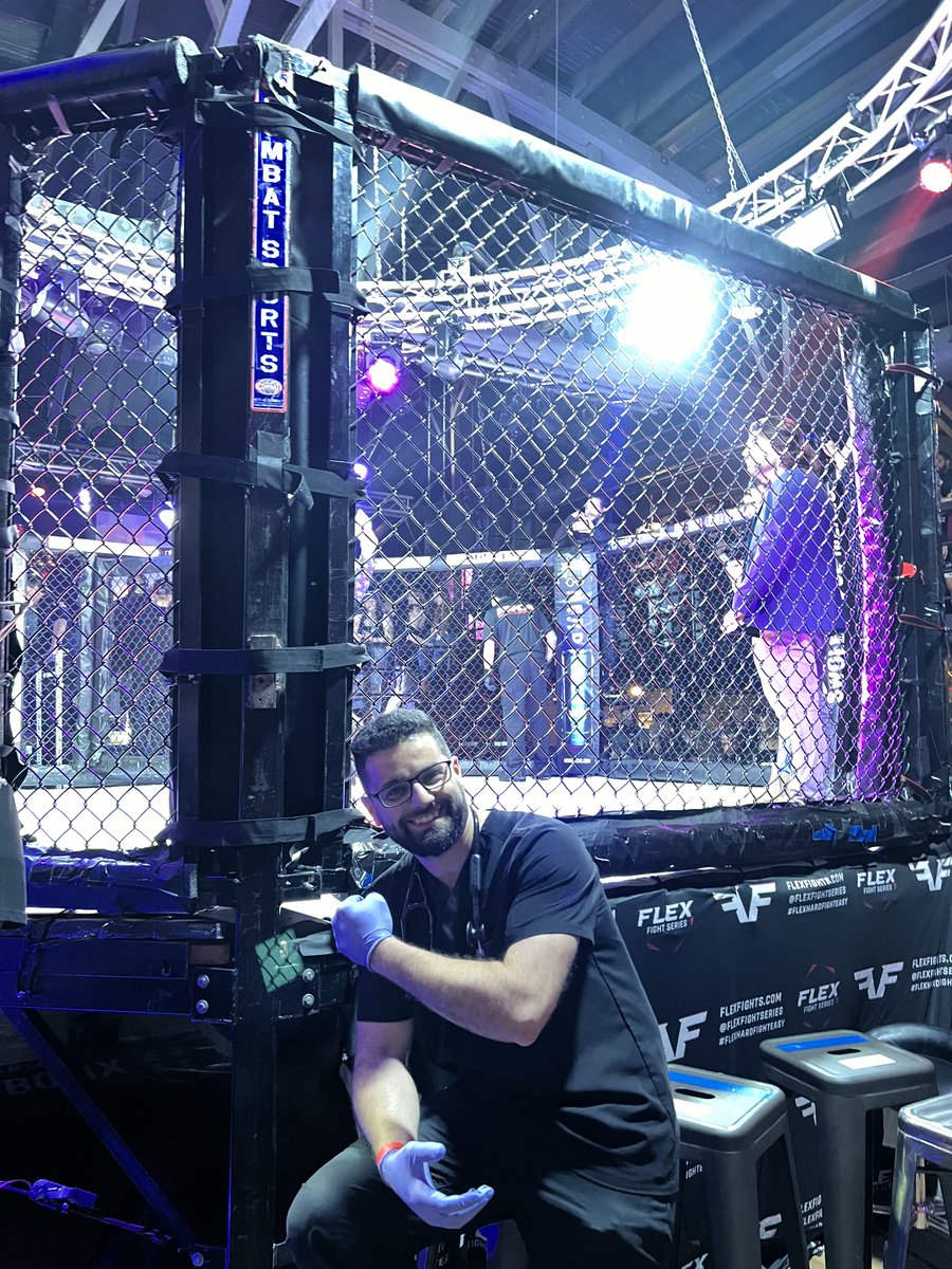 DRZ_BAKER's tweet photo. Dive into the heart-pounding world of MMA with our very own heroes, Dr. Auda and Sara from Baker Health!  Amidst the cheers and the chaos, they were the medical maestros ensuring safety in the storm of combat.Unleash the power of medicine in the ring!  #BakerHealth https://t.co/hLwSt5OfMz