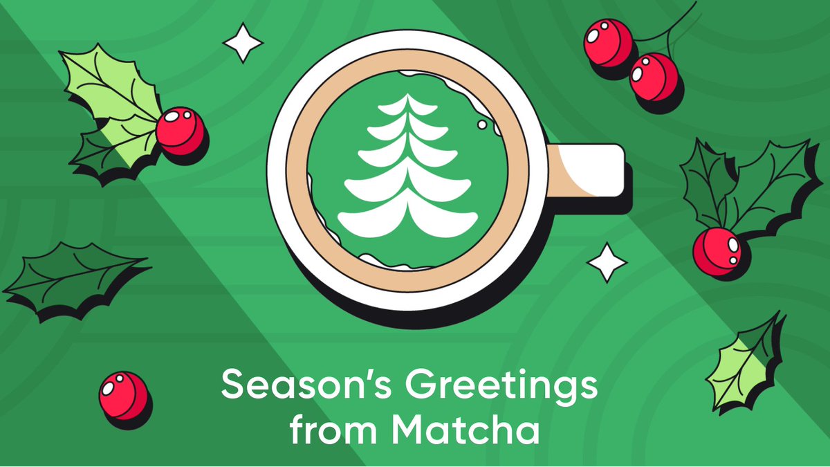Matcha Gang, we hope your season has been more green than red, and full of all the good stuff 🍾🍵✨