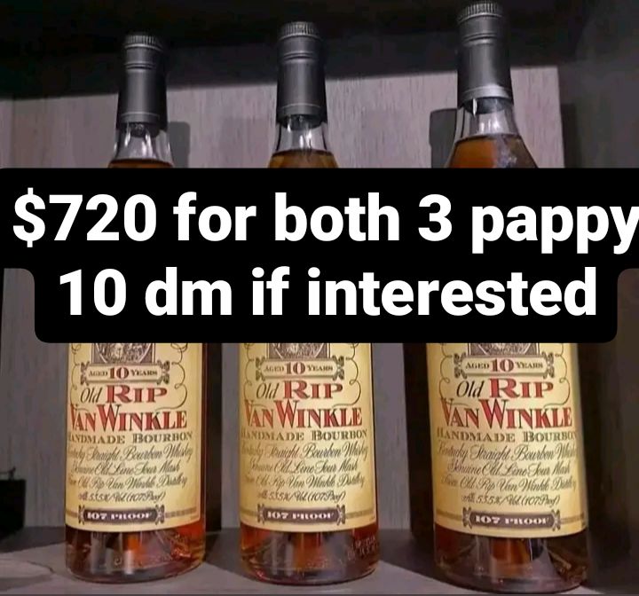 Contact for more details
#bourbon #Indiana #texasbourbon #newyorkbourbon #florida #lewabourbon #chicagowhiskey #wine #pappy10 #pappy12 #pappy23