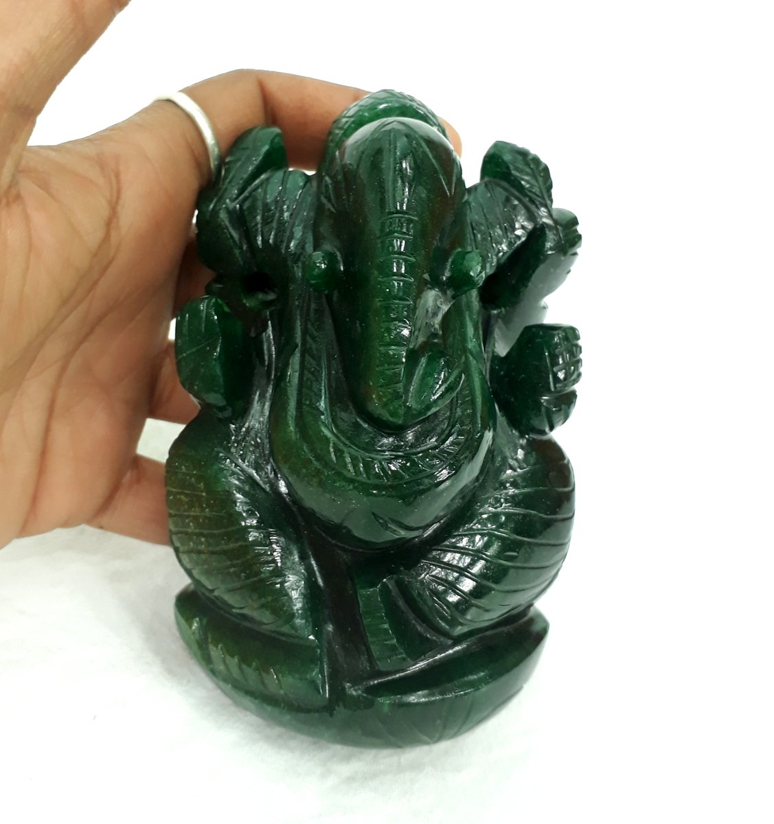 AgarwalAnushth's tweet photo. Jade Ganesha green statue natural god ganesh wisdom elephant
Length : 4.25 inch /Width : 3 inch / Weight : 470 gram
https://t.co/lCdruOAm4Q
#greenjade #jadeganesh #vishnuavatar #hindudeity #giftforher #personalizedgifts #HandmadeStatue #handmadefigurine #handcarving #ganesha https://t.co/j27oJb7sj9