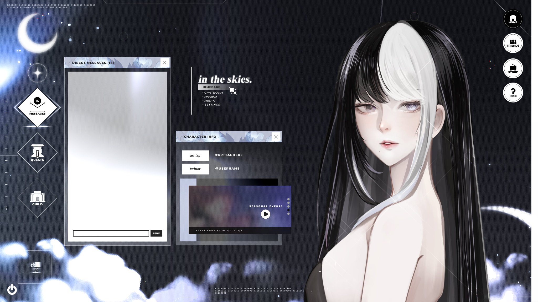 I designed a F2U just chatting/gaming overlay to continue the Starry 2.0 series! I hope that you can