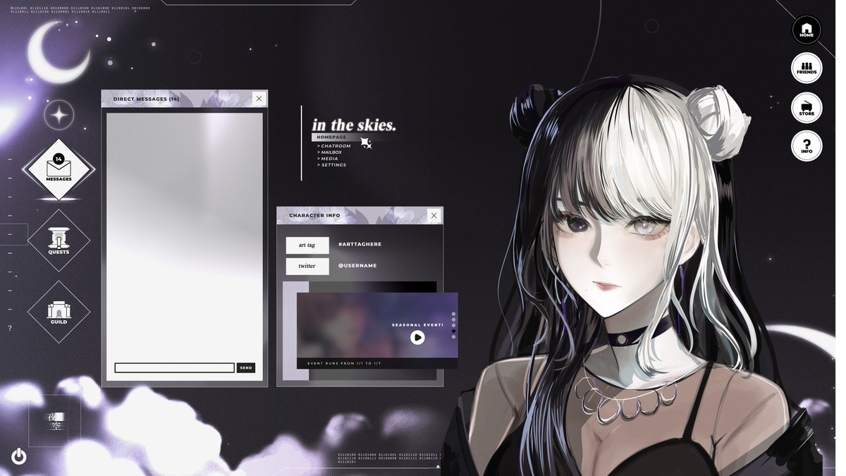 I designed a F2U just chatting/gaming overlay to continue the Starry 2.0 series! I hope that you can enjoy them :D

download link below &amp; notes👇
#Vtuber #VtuberEN #VtuberAssets