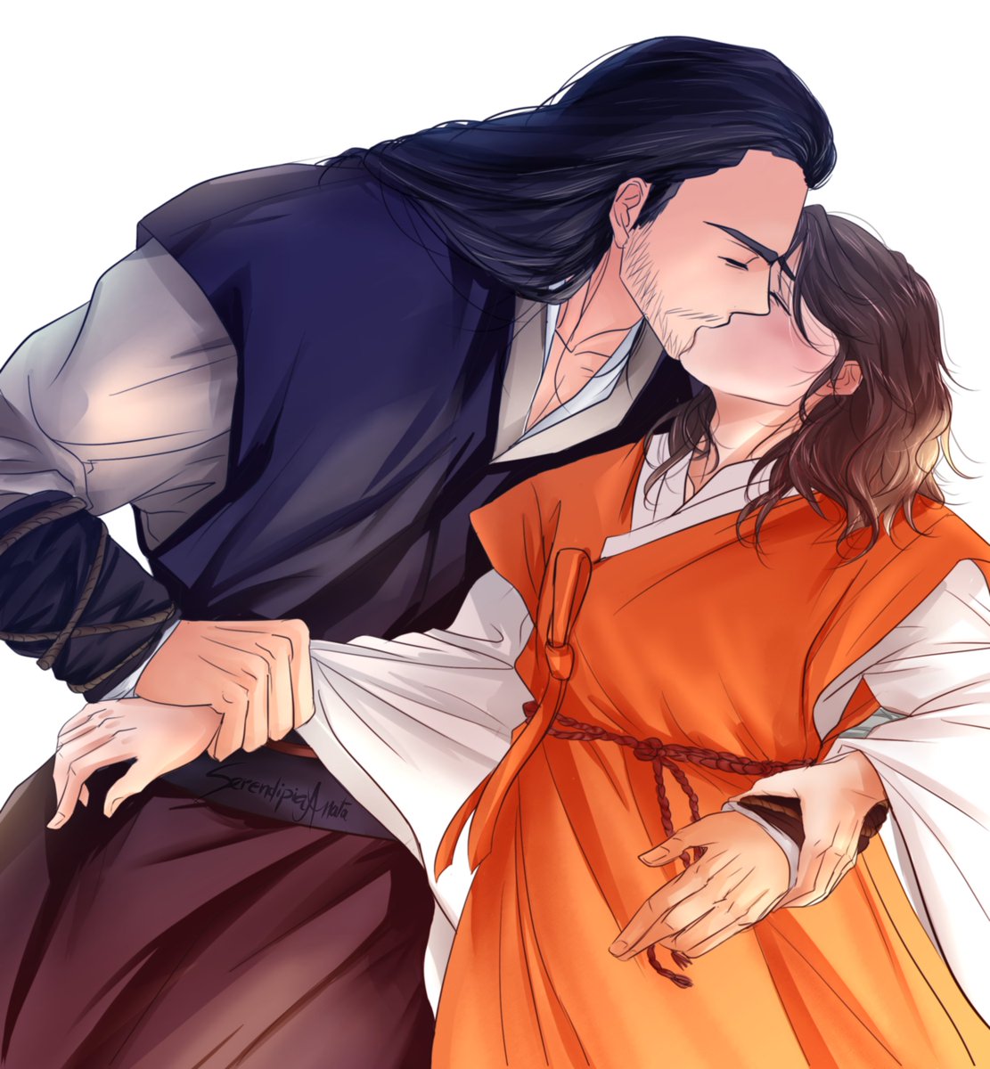 Adoro como Mumyeong lo agarra de la muñeca y la cintura 🔥🔥🔥🔥
Tirando de Jihwa para un beso 😚😚

Hermosa comi por <a href="/Serendipianata/">Serendipia_Anata</a> 💕💕💕

#jihwa  #mumyeong #leejihwa #mumyehwa #mumji 
#지화 #이지화 #チファ