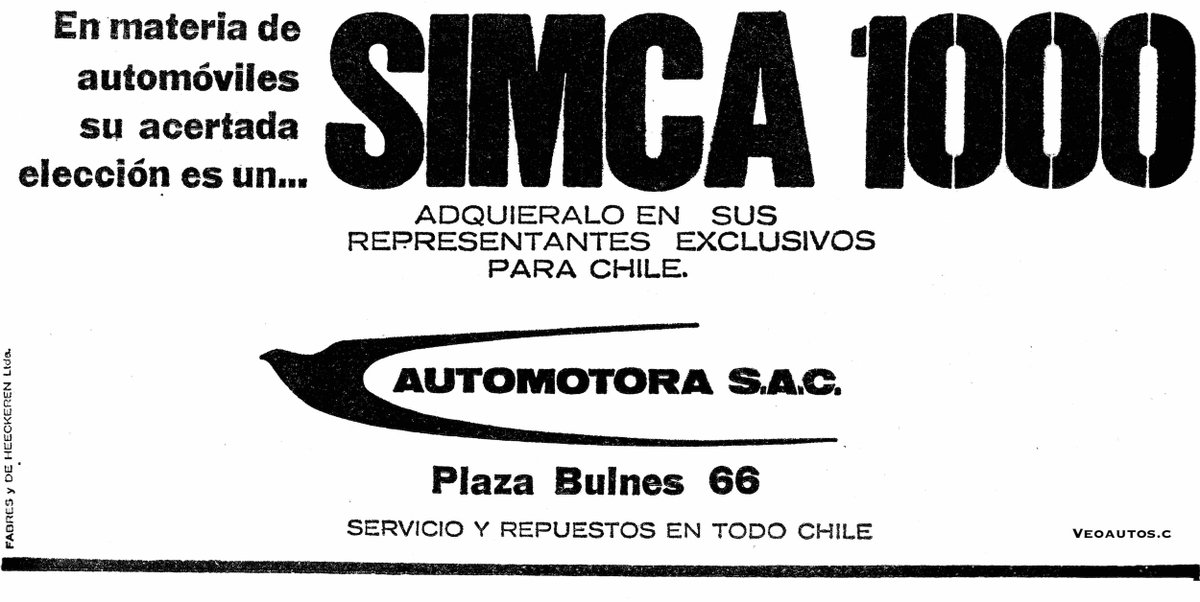 VeoAutos's tweet image. #Veoautosdeldía SIMCA 1000 Chile 1965, año en que se ensamblan en Arica "710" unidades, y un total de "7.356" unidades, entre los años 1962 y 1973.

Link para ampliar veoautos.cl/veoautosdeldia…

#simca1000 #simca #arica @addict_car @thecarfactoids @RiveraNotario