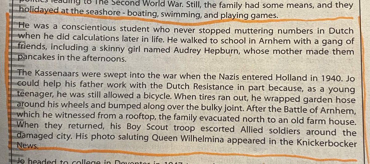 John Kassenaar was a Dutch immigrant who later ran Dominion Malting and, among other things, was Winnipeg Art Gallery president. But years before, he walked to school with a skinny girl whose mom made them pancakes - Audrey Hepburn #RIP <a href="/WinnipegNews/">Winnipeg Free Press</a> passages.winnipegfreepress.com/passage-detail…