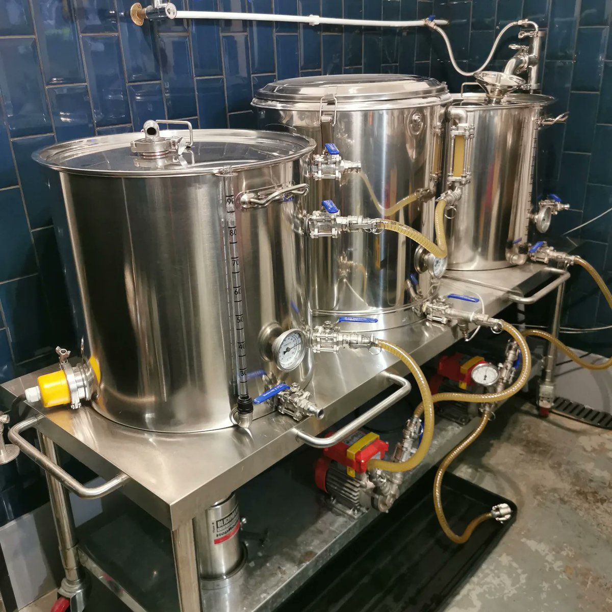 TonyCoulson10's tweet photo. The results of my Kolsch #brewday last one of 2023 using up grain, hops, & yeast that I'd had for a while #homebrew #homebrewing #scottishcraftbeer #longside #allgrainbrewing #homebrewery #ssbrewtech #homebrewer #brewinglikeaboss #kรถlsch https://t.co/UlQZyykxDP