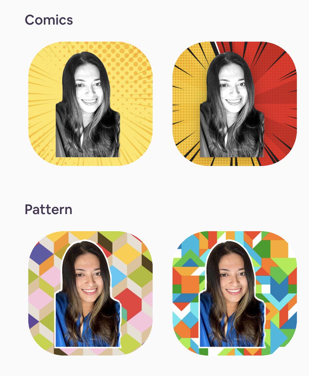 ShellTerrell's tweet photo. AI can help you turn a selfie into a profile pic or headshot! I took a recent selfie (Image 1) then uploaded to the free PicofMe AI tool https://t.co/1r4T7rDyGj which gave me several choices (#2) then my 6 year-old, Savvy, picked this one! (#3) #myaiprocess https://t.co/b57g2ULQfR