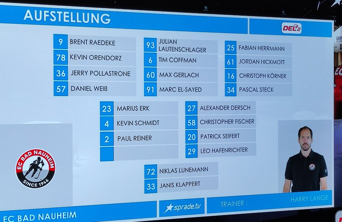 Weiter geht's......erst @Eisbaeren_B 🐻‍❄️, jetzt die roten Teufel 👹 😍 📺 @ec_bn vs @eispiraten @DEL2_News