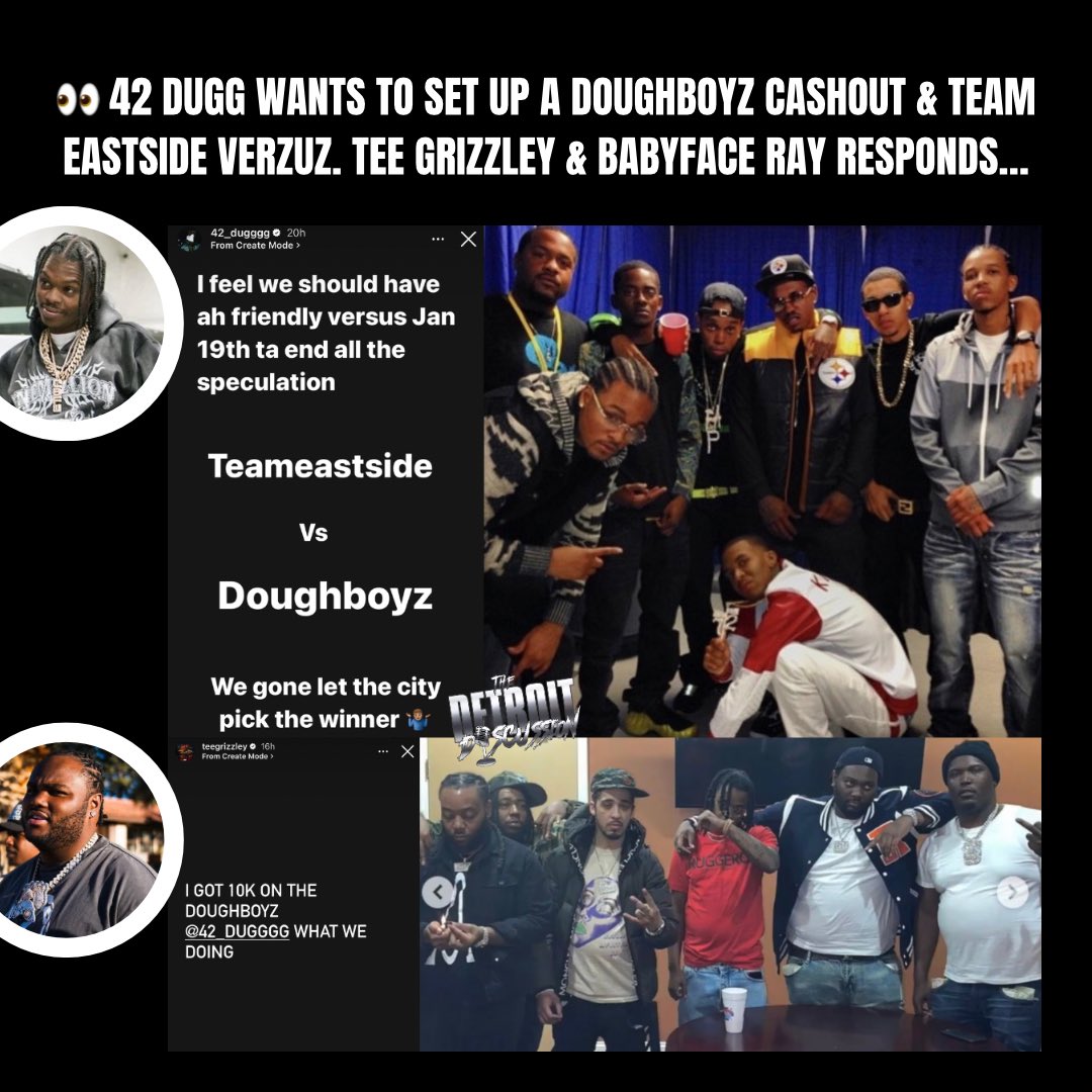 TheDetroitDisc's tweet photo. (SWIPE LEFT) Discussioners π€π who you picking in a #DoughboyzCashout vs #TeamEastside Battle ? https://t.co/mF2u8YD6zL