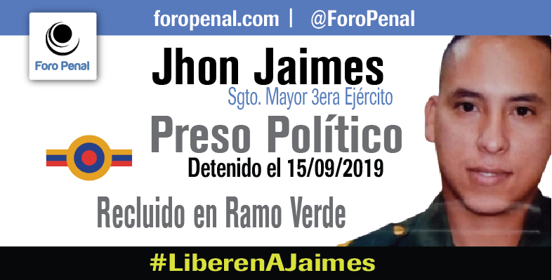 Jhon Jaimes, Sargento Mayor de Tercera del Ejército Venezolano, 37 años, padre de un niño de 5 años, tiene 2 años detenido como preso político, sin juicio y sin condena.- #LiberenAJaimes Venezuela Su caso aquí: ow.ly/Hhmb50GKEaf