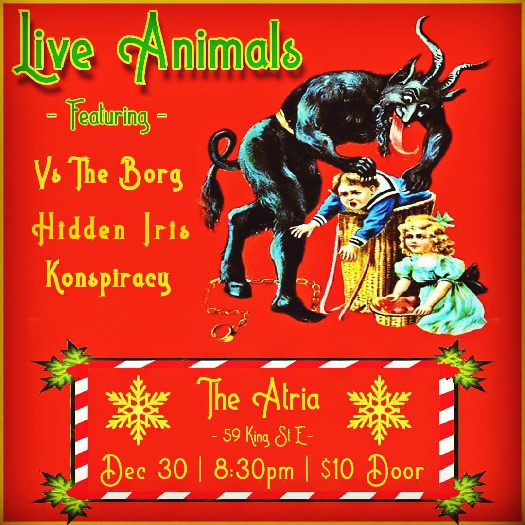 LiveAnimalsTO's tweet photo. 2023 has been a great year for the band, we’re excited to watch all of our hard work unfold in the new year! Come check our last show of 2023 tonight in Oshawa for one last party of the year! #shows #torontoband #livemusic #newmusic #liveanimals #oshawa #torontomusicscene https://t.co/Ls4OQy0LFO