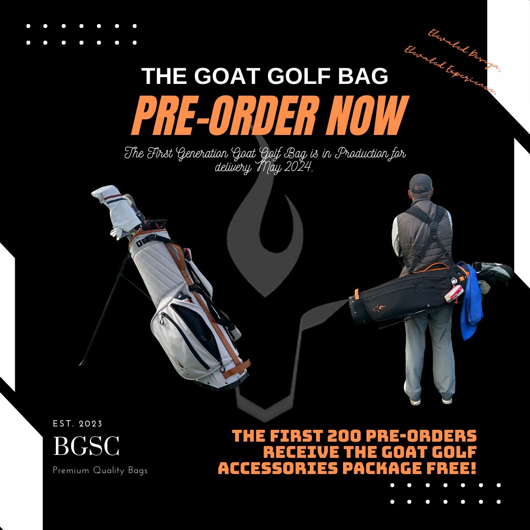 Hey friends and family!

I need your support.

Introducing Bend Golf and Ski Company - Revolutionizing Sports Bags for Every Adventure! 🏌️‍♂️⛷️

#BGSC #GoatGolfBag #ElevatedDesign
