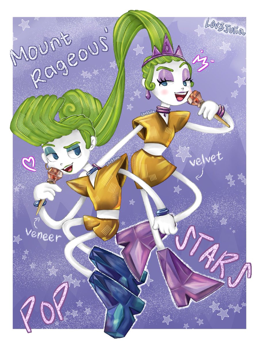 Popstar twins 🤩 Really love them so much !

#TrollsBandTogether #Trolls3 #trollsfanart #VelvetTrolls #veneertrolls #fanart #trollsfanart #lov3julia