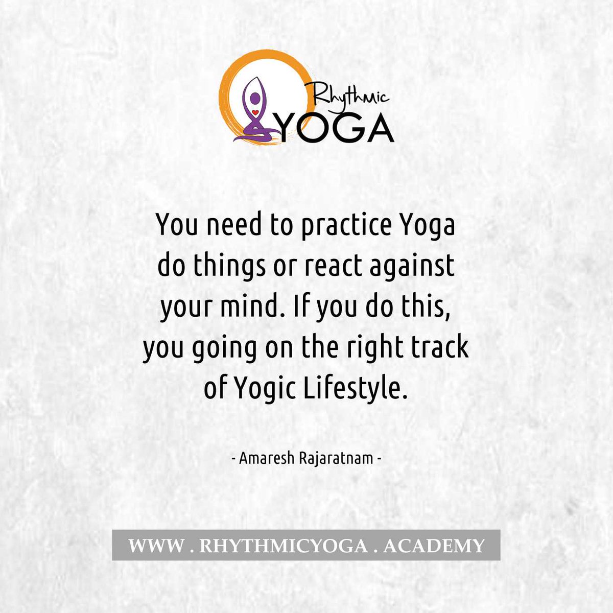 ryausa's tweet photo. You need to practice #Yoga do things or react against your mind. If you do this, you going on the right track of #Yogic #Lifestyle.

Quote by Yogi. Amaresh Rajaratnam

#RhythmicYogaAcademy #YogaForEveryone #YogicLife #YogaWithAmaresh #YogainFlowerMound https://t.co/Nn91DiwtzS