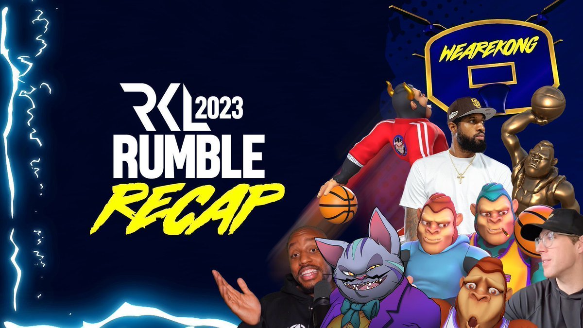 This year, the Rumble Kong League has been involved in some incredible moments.

Think you can recall all those jaw-dropping highlights?

Time to rewind and check out all the major announcements and dope content from 2023! 🏀🔥 

1/14 🧵