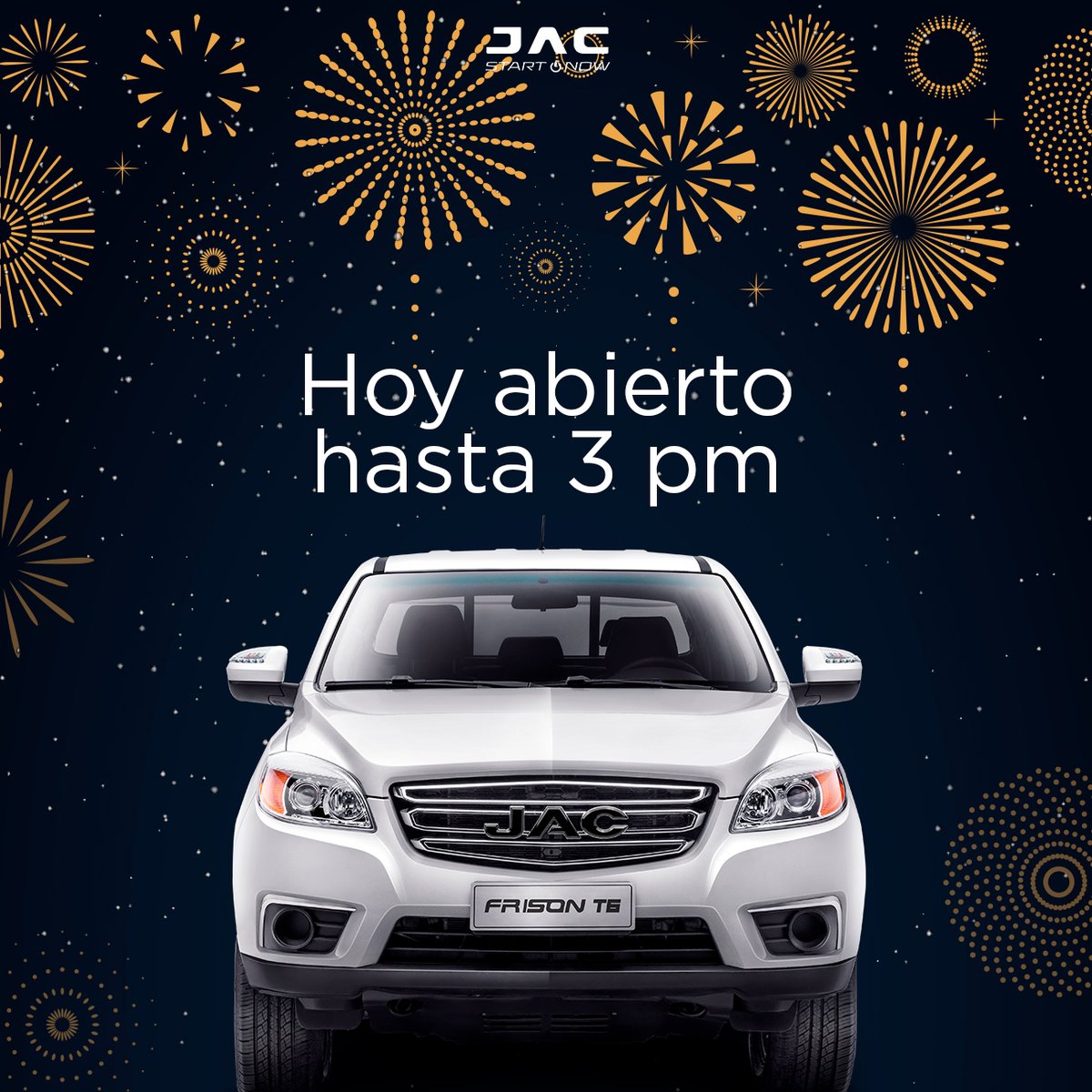 JacStoreMonter1's tweet photo. Queremos informarles que hoy, 30 de diciembre, cerraremos nuestras puertas a las 3 de la tarde para prepararnos y despedir este año de la mejor manera posible 🎉 
Agradecemos su comprensión y paciencia 🙌

#Jac #JacMonterrey  #FrisonT6 https://t.co/0M5T8NVi6z