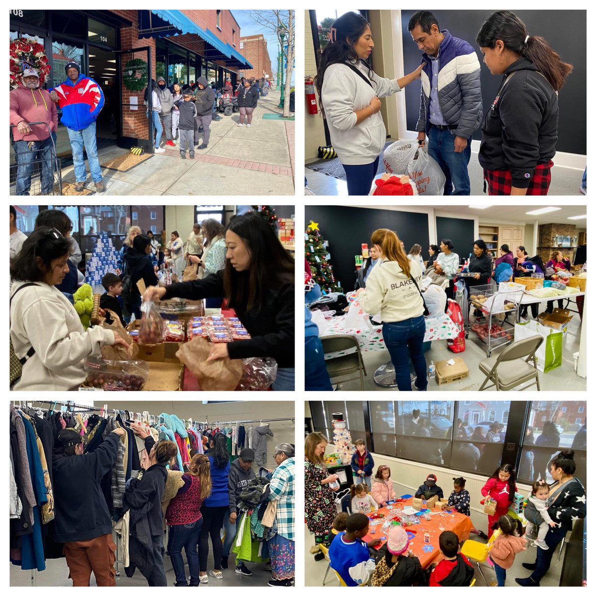 Our last Closet shopping day of the year was unbelievable! Children left with Christmas presents, homemade ornaments, reading books, stuffed animals &amp; hot cocoa. Families received produce, groceries, coats, clothes, shoes, blankets &amp; prayers! Thank you to our ministry partners!