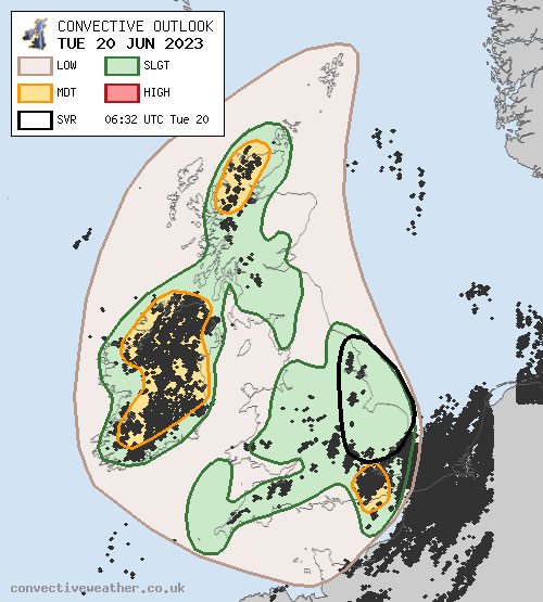 In the run-up to the New Year we've been taking a look back at the Top 5 most thundery days during 2023... #1: Tuesday 20th June (34%) facebook.com/ConvectiveWeat…