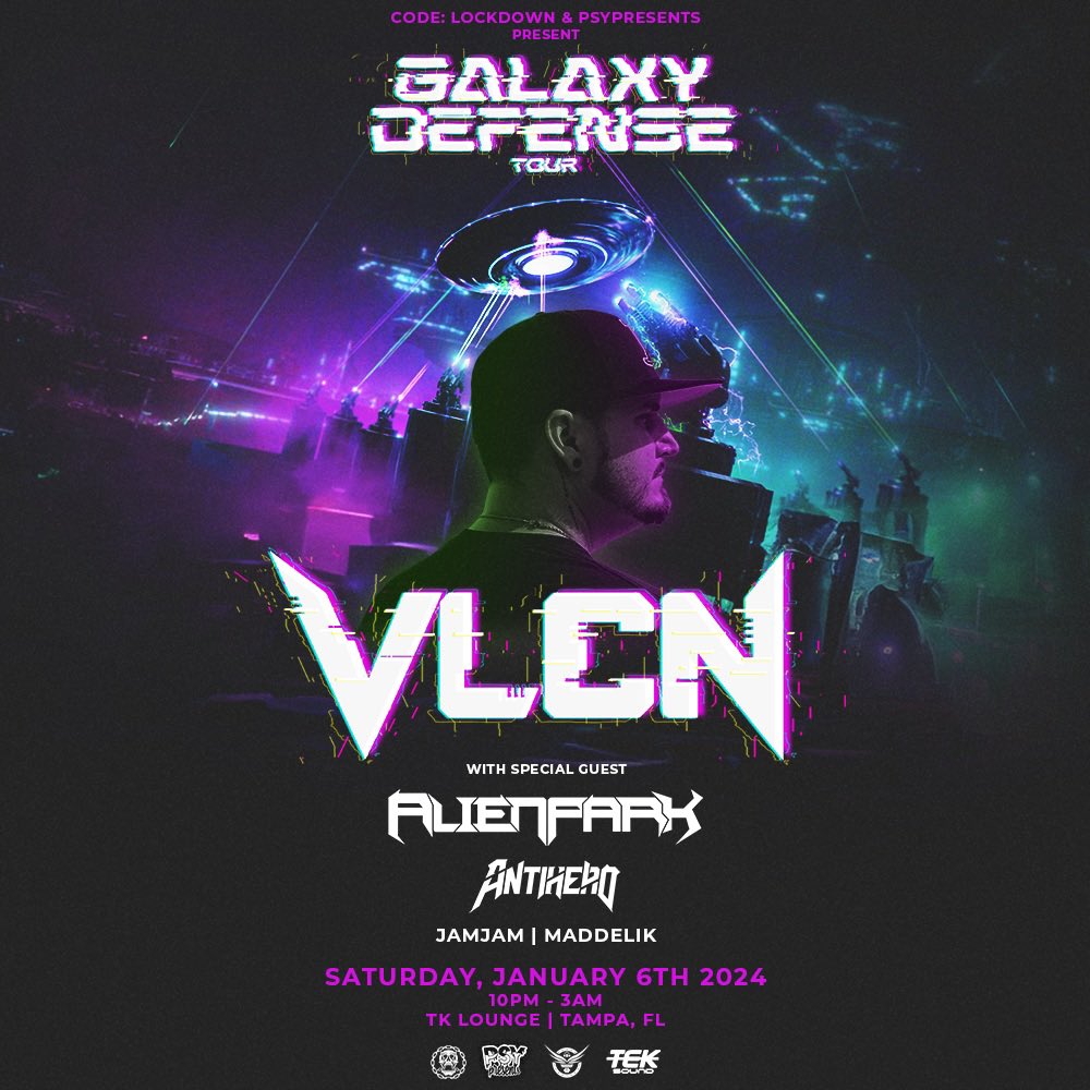 TAMPA &amp; ORLANDO NEXT WEEK!

Orlando 1/5 @ Henao Center 

Tampa 1/6 @ TK Lounge
 
Alienpark &amp; Antihero joins for both shows. Come bring in the new year by getting rowdy. These guys are insane.

See you there 🛸🖖🏻