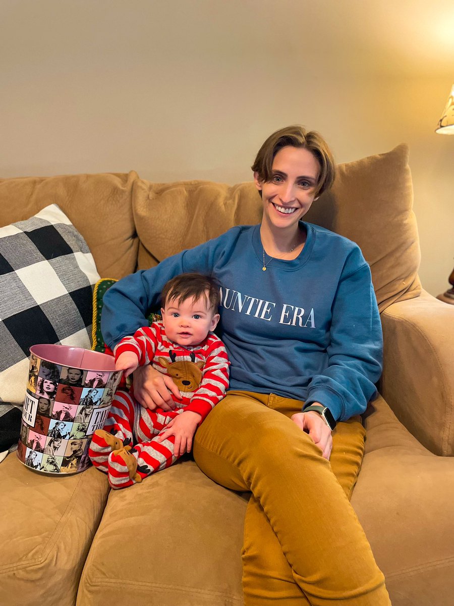 kay_ryder's tweet photo. I’m in my full Auntie Era and my nephew is a Swiftie in the making 😌 @taylornation13 @taylorswift13 #Swifties https://t.co/hcTLmh9Lc2