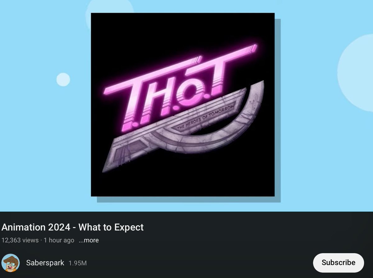 NDYP_THOT's tweet image. We’re honored to have had our name dropped in Sabersparks latest video! 2024 is looking bright!