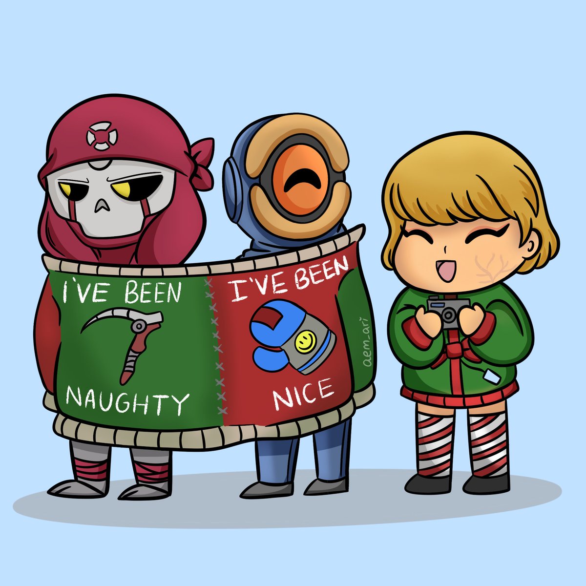 aem_arii's tweet photo. My #ApexSecretSanta2023 for @SyntheticClowns ❤️ Happy Holidays! 🎄❤️ @apexsecretsanta 

#ApexLegends https://t.co/hPi8MEWgHQ