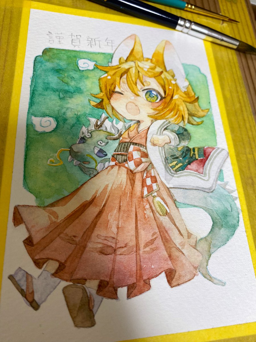 「乾燥待ち〜そろそろ寝よう」|あずましろのイラスト