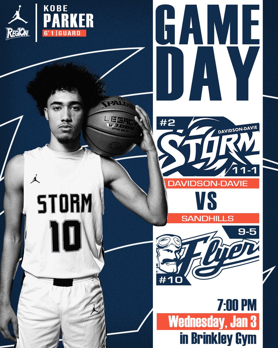 JUCO’s best rivalry is set for its next edition this Wednesday Jan. 3rd in Brinkley Gym as your Davidson-Davie CC Storm take on the Sandhills CC Flyers. Get there early and prepare to be loud for 40 minutes Storm fans! #njcaa #juco #rivals