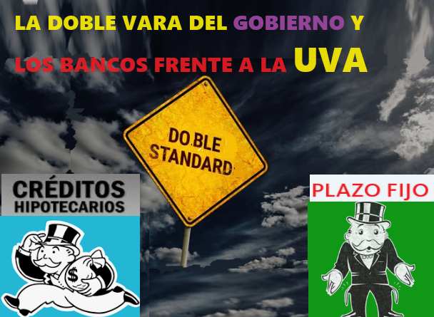 AlexisDritsos's tweet photo. Tienen una INMORAL DOBLE VARA.

Los Bancos NO QUIEREN pagar plazos fijos en UVA y el BCRA los ayuda con eso.

Los Bancos QUIEREN cobrar los créditos en UVA + TASAS, y el BCRA los ayuda con eso.

La pregunta es: DONDE ESTÁ LA POLÍTICA PARA DEFENDER A LAS FAMILIAS?? https://t.co/yWSmgDRsJs