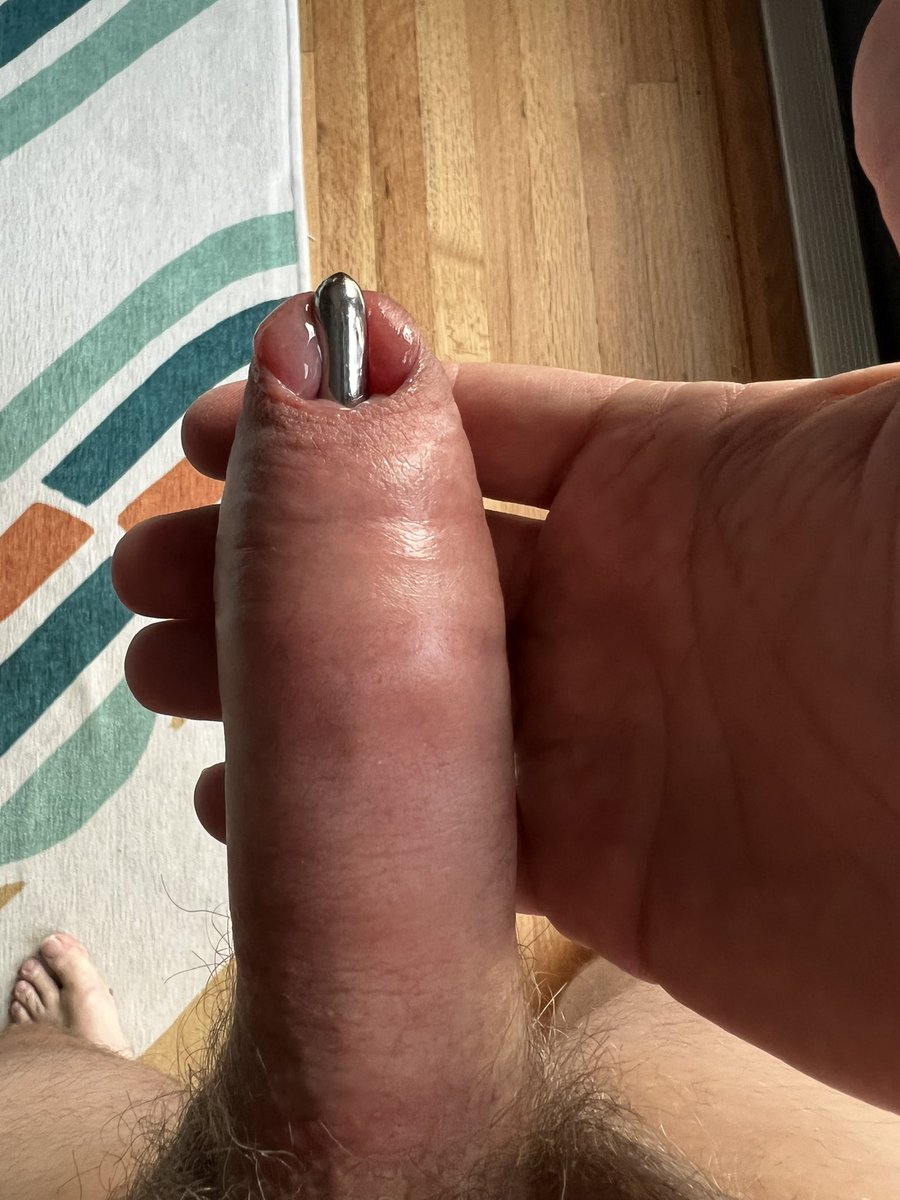 Always enjoy sounding after pumping! #cocksounding #cockpumping #uncutcock