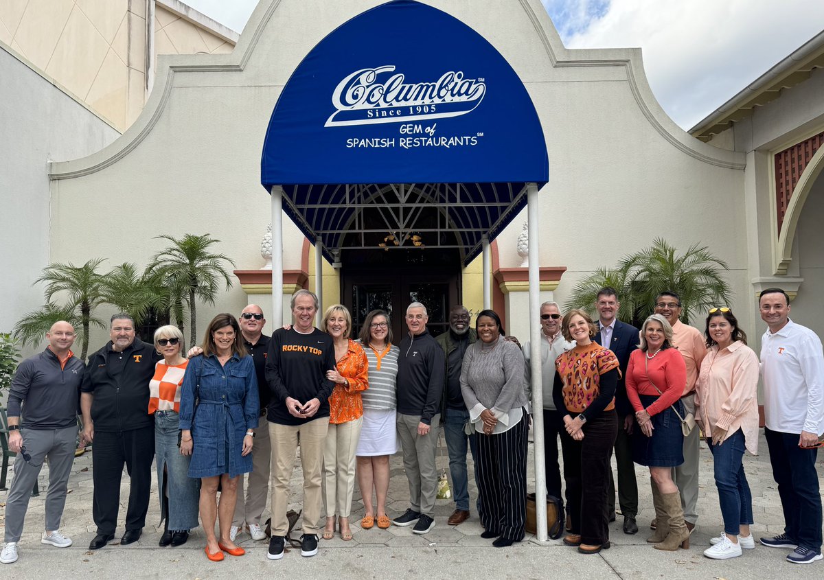 Thrilled to be here in Orlando as the Cheez-it <a href="/CitrusBowl/">Cheez-It Citrus Bowl</a> excitement begins! Enjoyed a fantastic lunch at <a href="/Columbia1905/">Columbia Restaurant</a> with my leadership team and their families! Proud of all they do for <a href="/UTKnoxville/">UT Knoxville</a>. Go Vols! #GBO