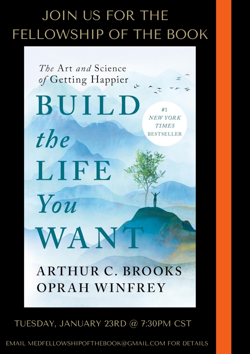 Get ready for 2024 with a great new book!! Join us as we discuss this bestseller on Jan 23 via Zoom. Email: medfellowshipofthebook@gmail.com for details!