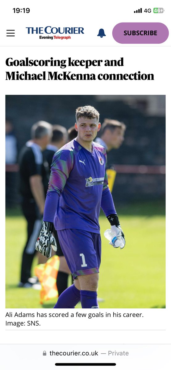 ewansmithpr's tweet photo. 🧤⚽️ 🇱🇻 I interviewed @ArbroathFC’s incredible goalscoring keeper @Alasdairadams1 in June about his goal exploits in the East of Scotland League. He never expected to match them in the Championship.

But guess what? He’s only gone and cinch’d it!

👉 https://t.co/wZH5eUPY3C https://t.co/vDRG5YNeev