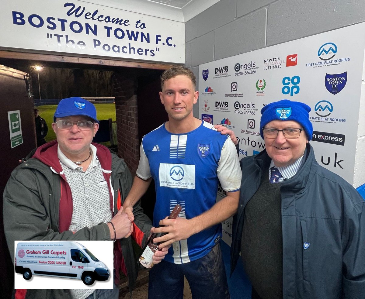 Congratulations to <a href="/jnutts9/">jordan nuttell</a> on being named man of the match - and a huge thank you to today's sponsor Graham Gill Carpets 👏