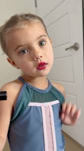 When little lady says 

“Look I got lipstick for Christmas of Santa”