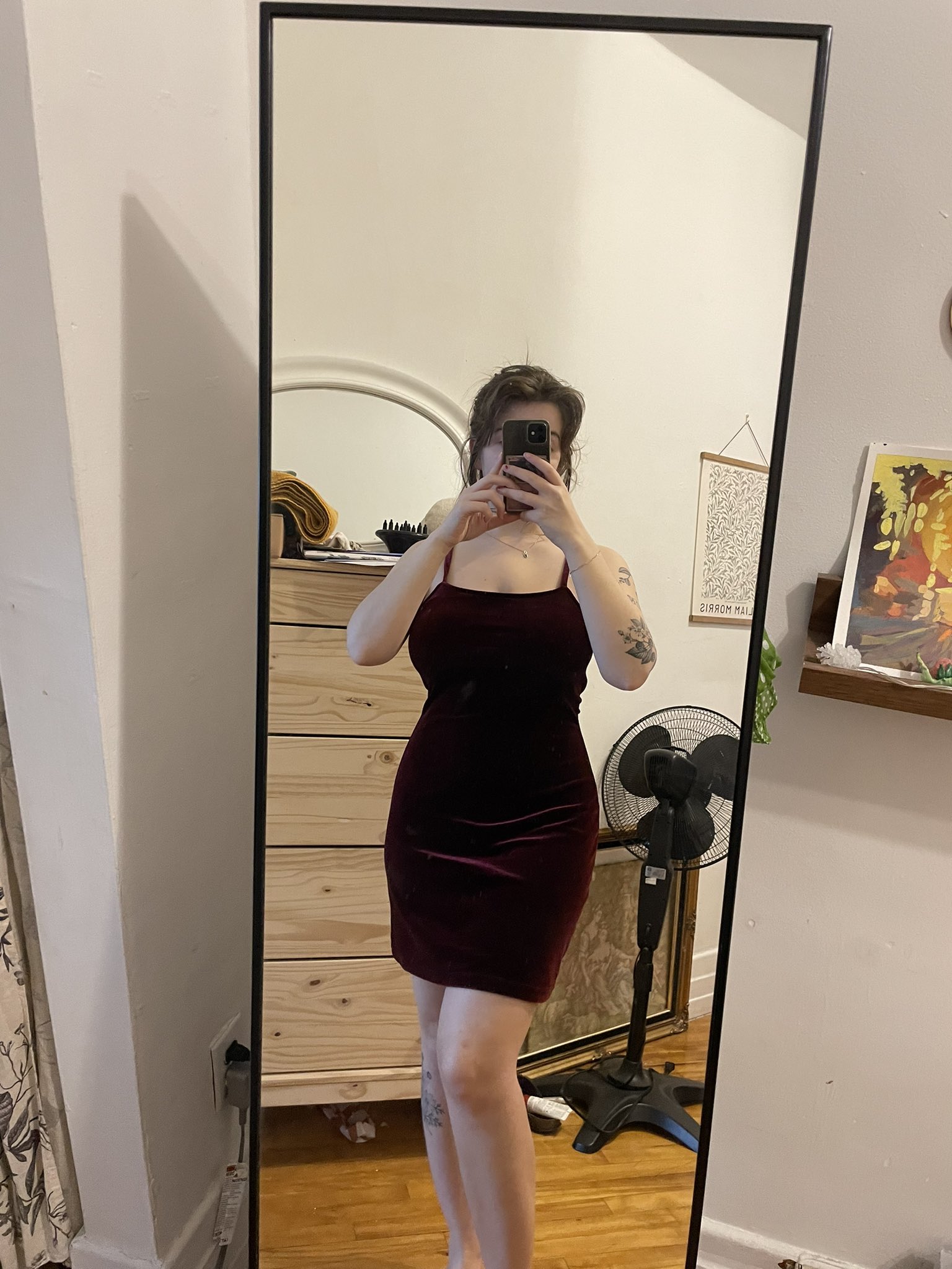 Gabrielle Drolet on X which dress am I wearing on new years. no two friends can agree on this. poll below. please ignore the state of my room I have been hosting