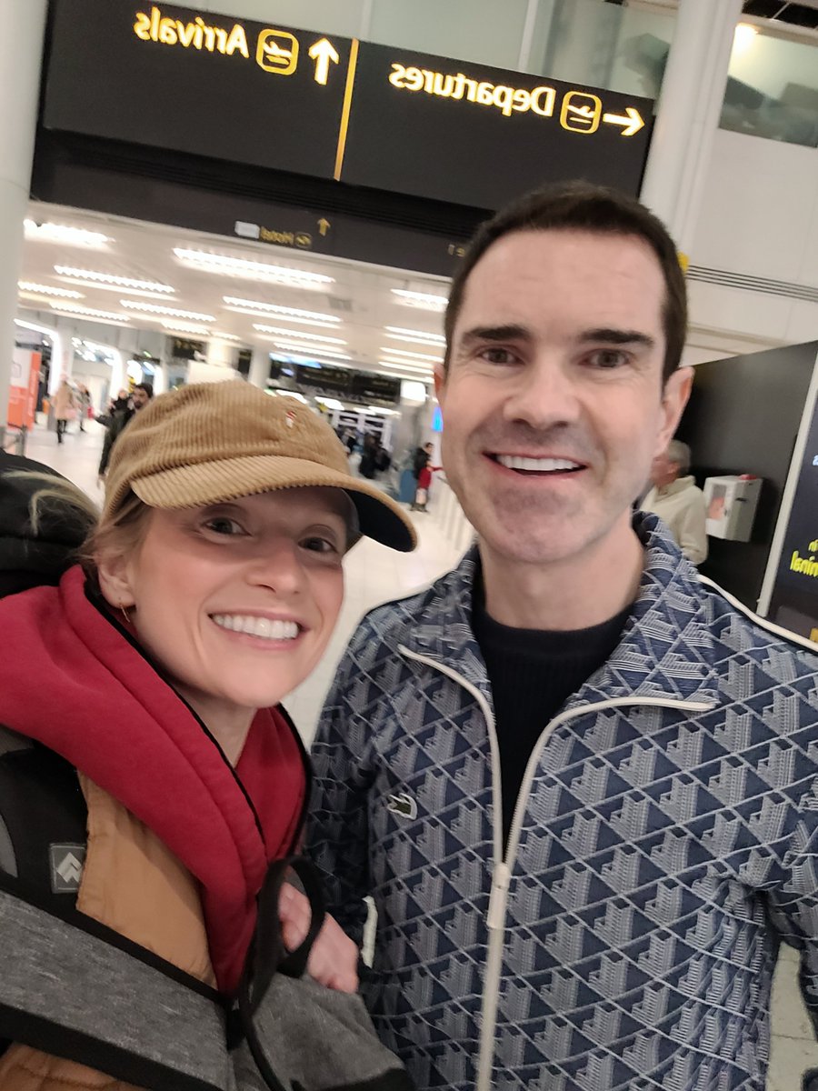When life gives you a flight cancelation it also gives you an epic celeb meet up to make up for it
