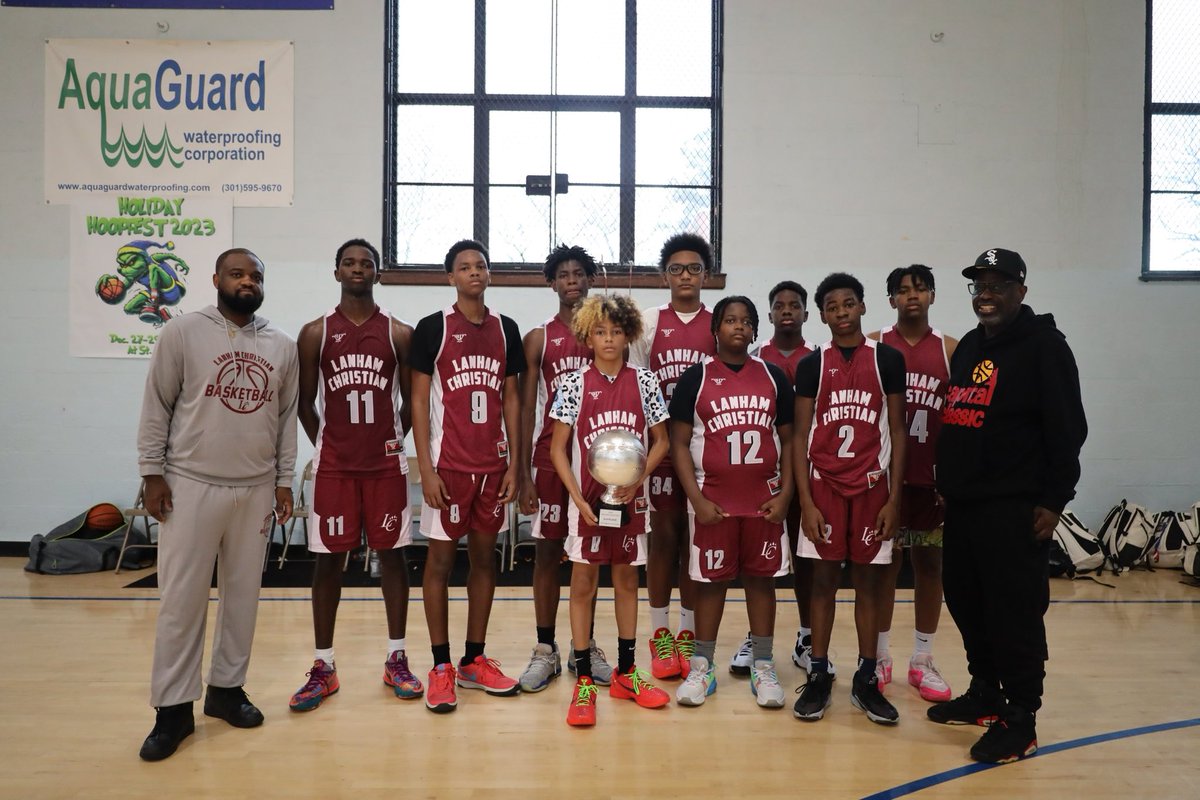 Lost to St. Jerome in the Holiday Hoopfest 🏆. Was down 21 in 2nd half, cut the lead to 7. So proud of these kids. No trophies in Middle School Basketball for 50 years at Lanham Christian, we now have put Two in the last 30 Days. Change is hard, but it’s always possible 💯🏀🏆🦁