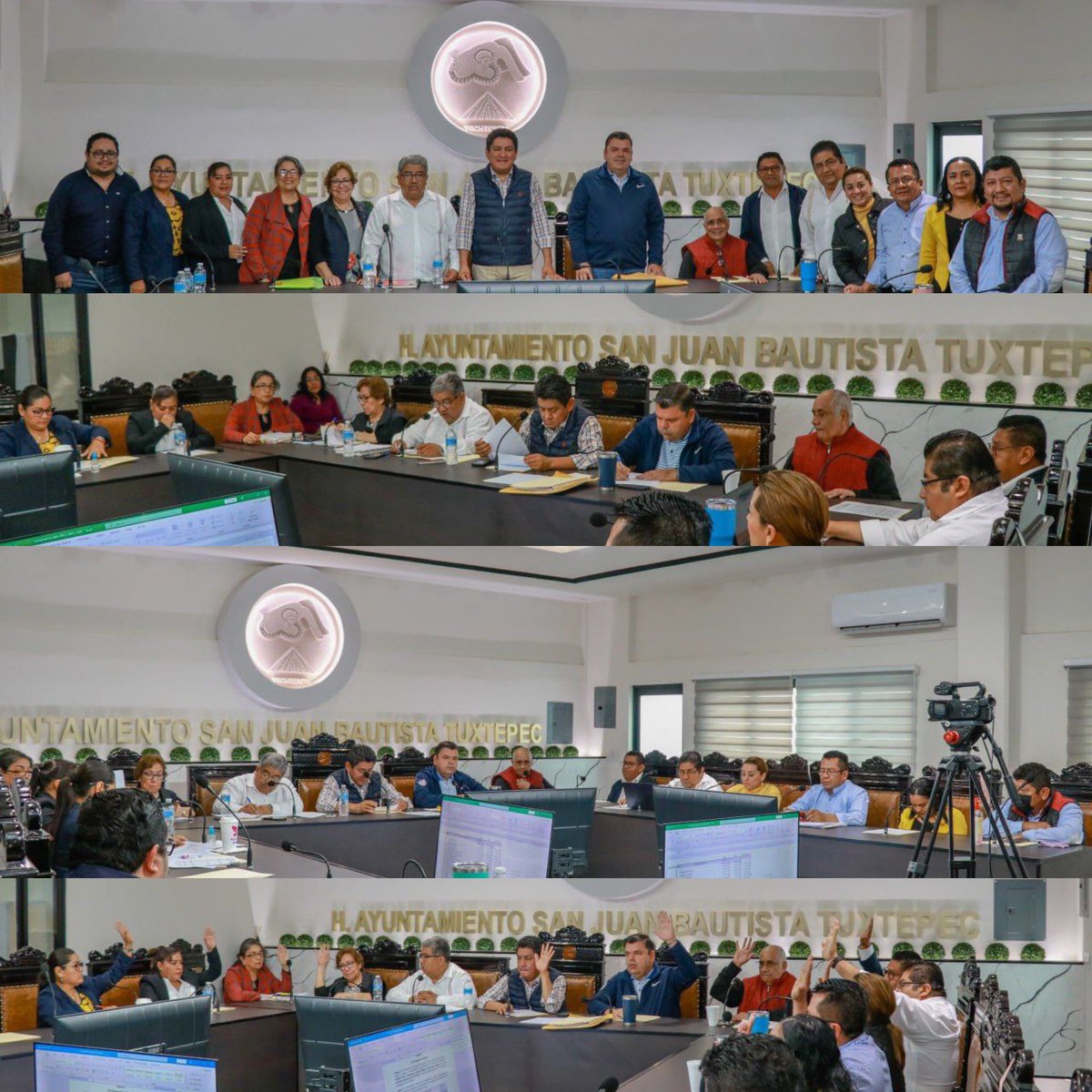 🔺Esta mañana aprobamos en #SesiónExtraordinaria No.40, la última del año el #PresupuestoDeEgresos del ejercicio 2024.
 ¡Somos un Cabildo Responsable! 

#TuxtepecTierraDeBienestar 
#FinDeAño2023