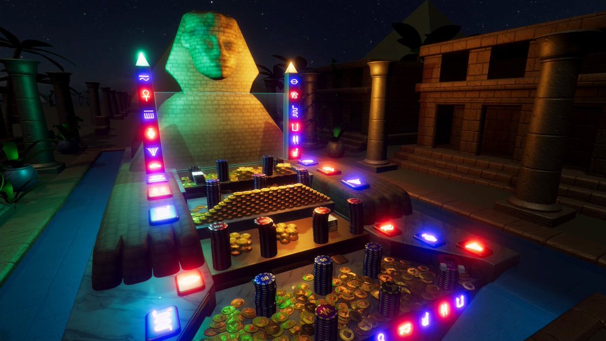 treenuts_games's tweet photo. Coin Pusher Machine: Secret Of The Sphinx. A major update recently included lighting updates colorful present in this machine. Also.. Fish Tank. https://t.co/15lM2vIlCc