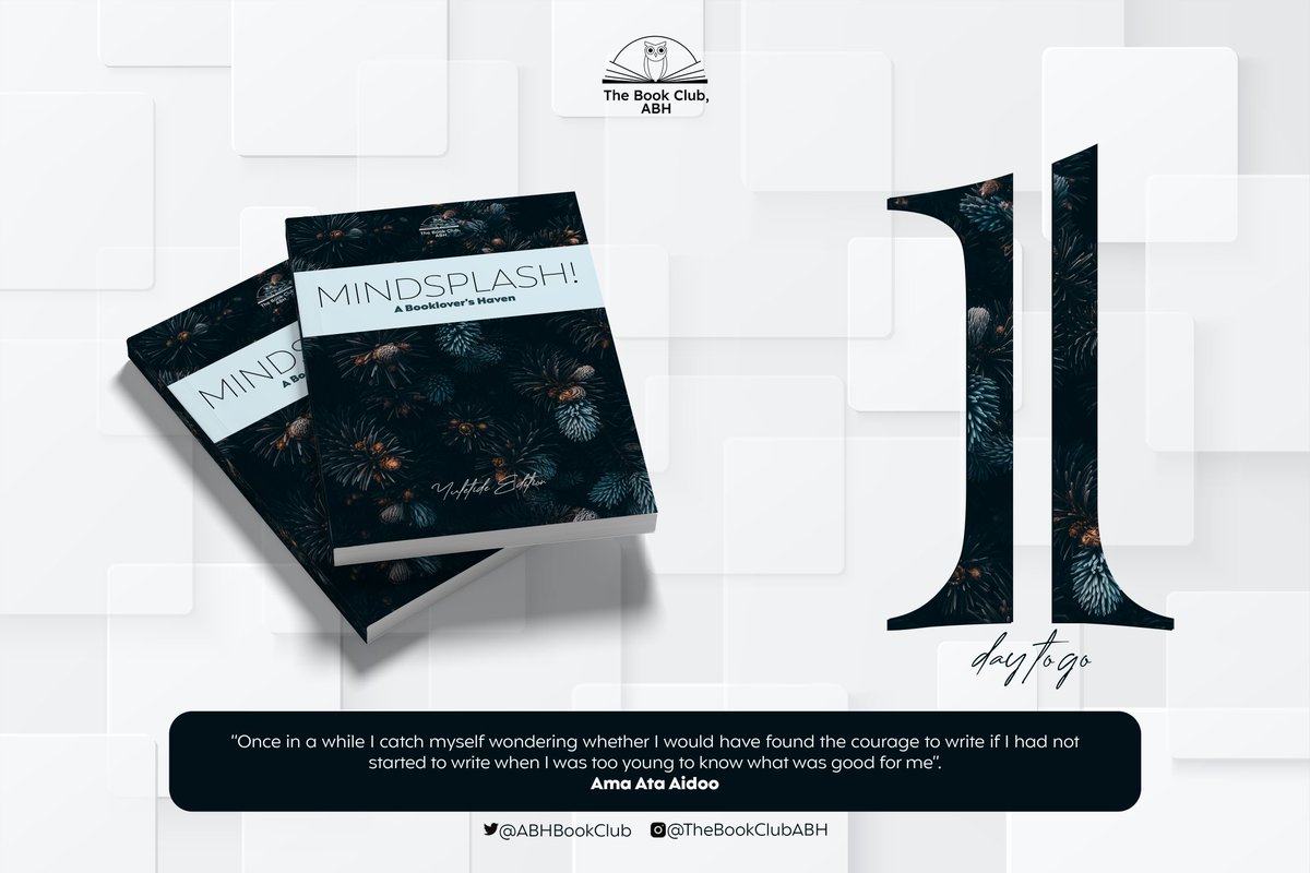 ABHBookClub's tweet photo. 1 DAY TO THE GRAND UNVEILING

✨ MINDSPLASH: THE YULETIDE EDITION ✨

Our third edition of the bulletin comes tomorrow and as always it'll be filled with stories and poems. 

There'd also be quizzes for you to test your book knowledge.

The best part? It's free. https://t.co/r6jyLaAr4m