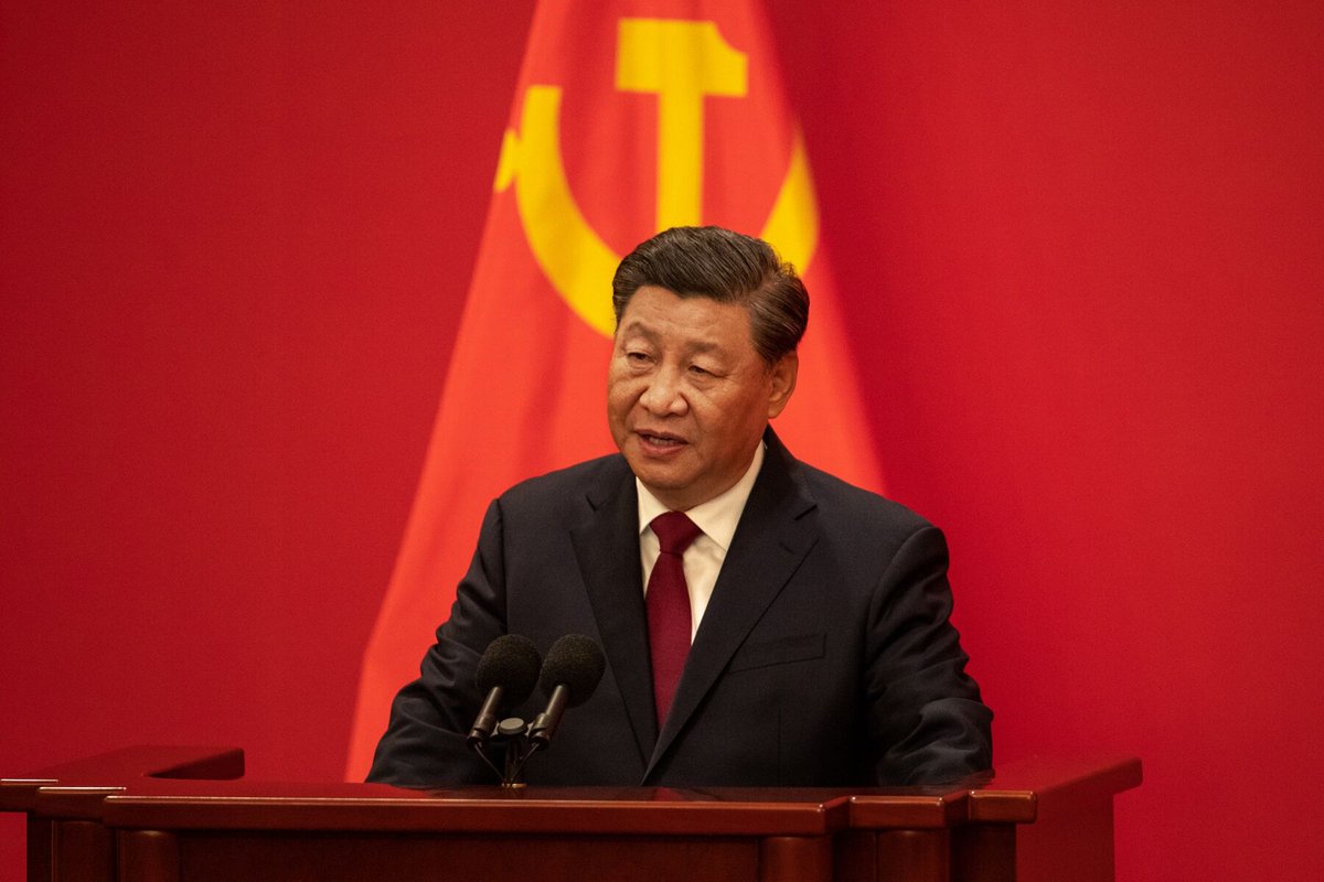 upholdreality's tweet photo. XI JINPING (2021): "At a moment of great peril for modern China, China's Communists rescued the country with Marxism-Leninism and went on to adapt it to the Chinese context. Through the truths of Marxism, the millennia-old Chinese civilization has revived and become a great source of inspiration.

Our experience shows that Marxism offers an inexhaustible theoretical wellspring for us to seek truth, understand the world and its laws, and transform it. Therefore, Marxism must always be the guiding philosophy of the Party and the state."