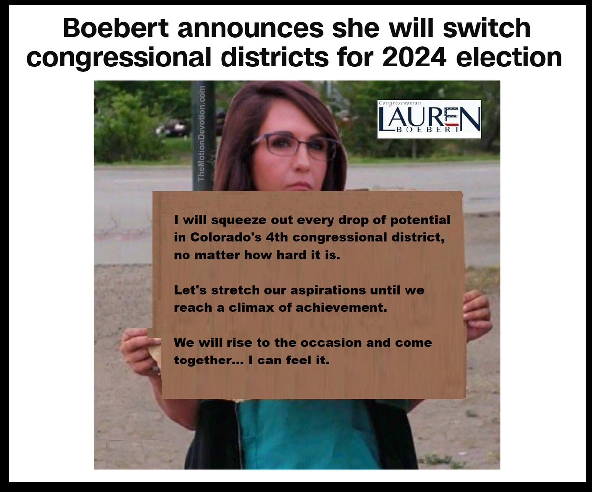 motiondevotion's tweet photo. #LaurenBoebert #LaurenBoebertIsSoDumb
#MAGA #Republicans #DonaldTrump
#POTUS #JoeBiden
#AdamFrisch #AdamForColorado
@AdamForColorado @LaurenBoebert https://t.co/FJzZBAPuYD