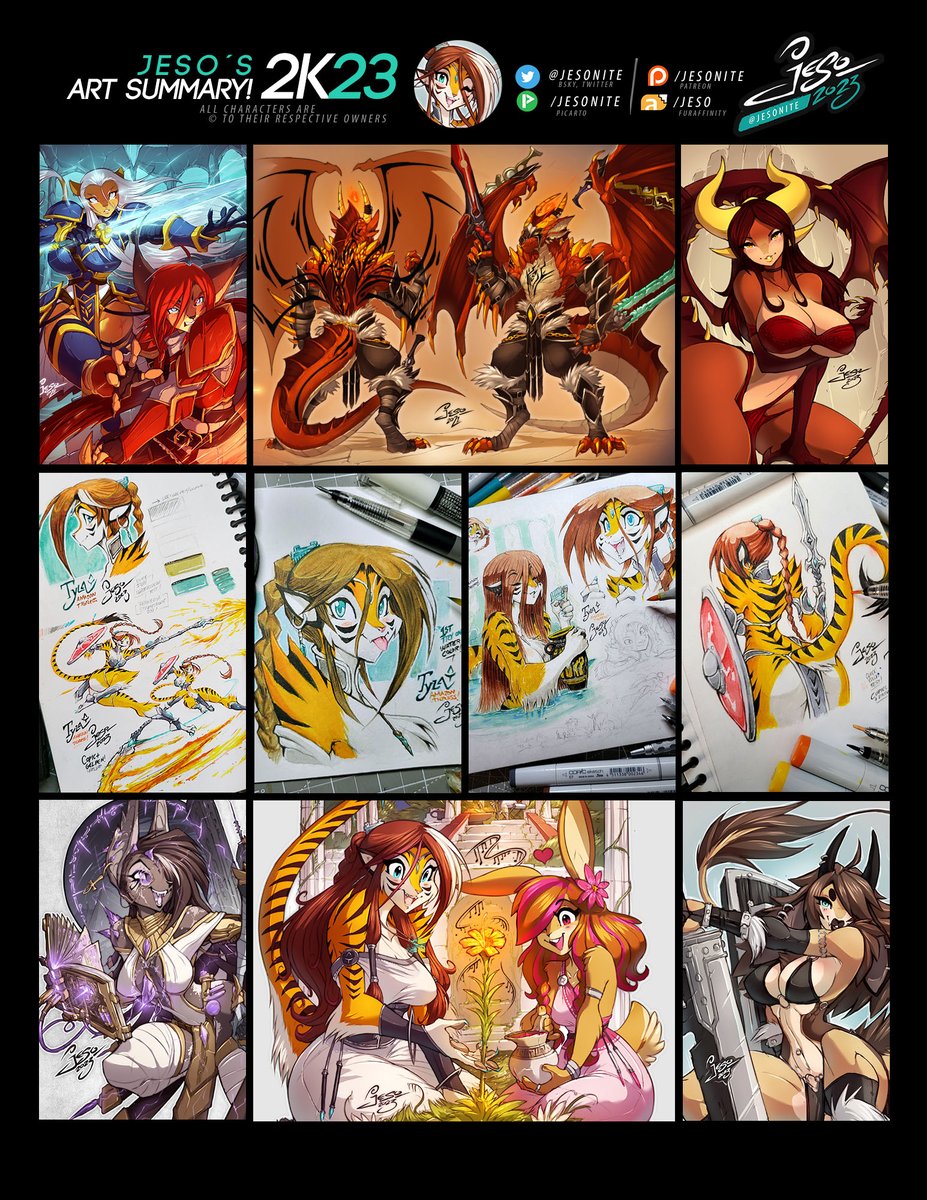 Here's my 2023 Art Summary! 🔥 This was quite a Year Packed Full of Neat Art Challenges! - I got back to my Art Roots, Picked Pen & Paper Again and became a New Home and Studio Owner!