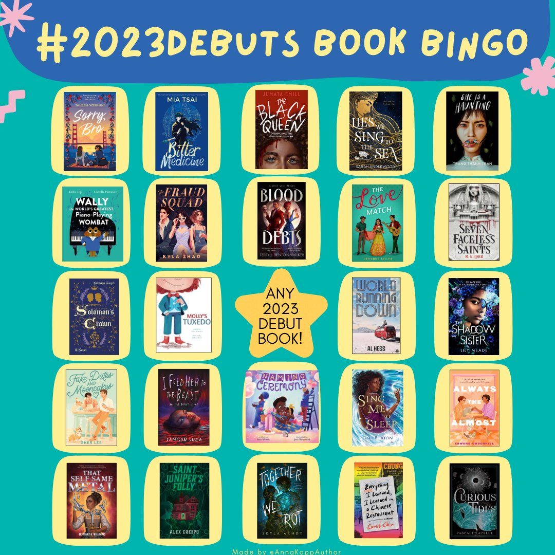 Aaaand my last post of 2023 (for real this time) is some of my favorite #2023Debuts books I read this year! I made them into a BINGO card...anyone a winner? And if you haven't read them, titles and authors are in thread to put on your TBR!