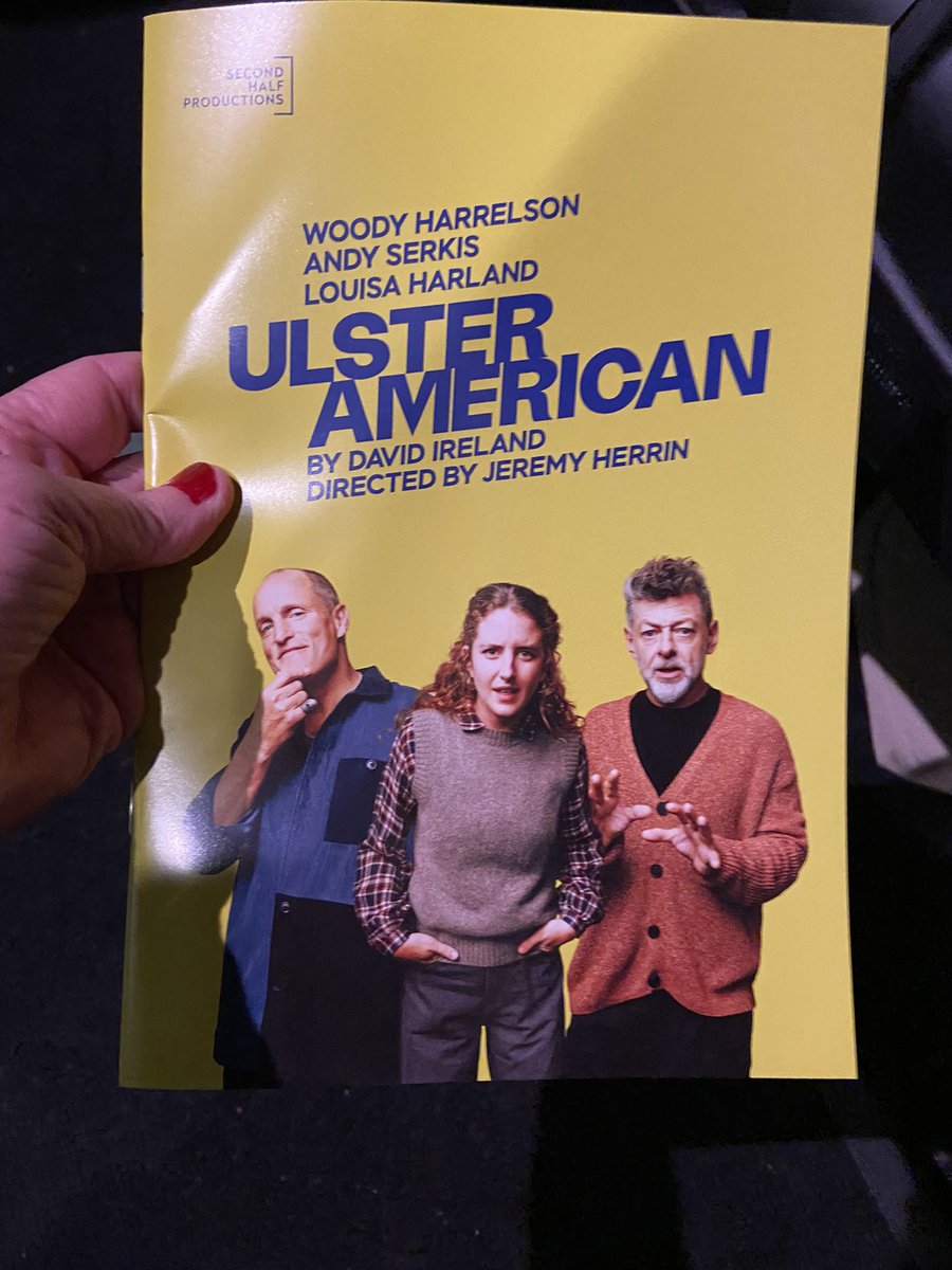 Blend of instability &amp; coolness.  #UlsterAmerican <a href="/RiversideLondon/">Riverside Studios</a> It is an excellent example of a dark 
comedy in the truest sense of the word. Hilariously fiery. Tremendous performances! ❤️d it!