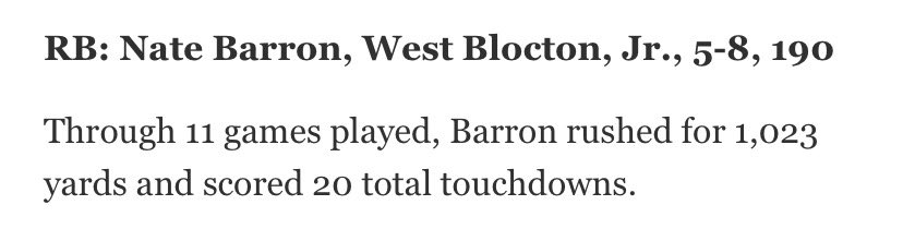 natebarron01's tweet photo. Blessed to be named All Area!✝️ https://t.co/sK0DGu4tep